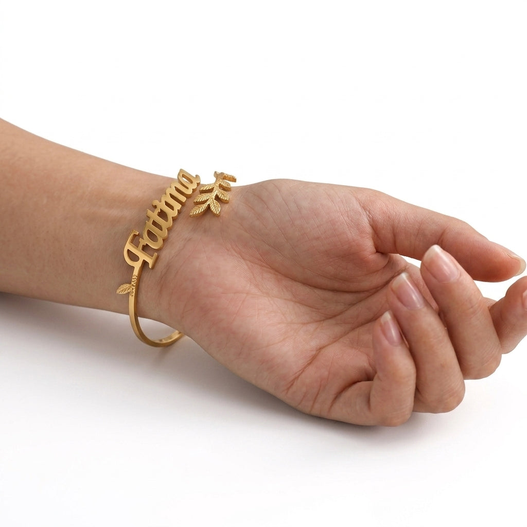 
                  
                    Custom Name Laurel Branch Ring – Meaningful Personalized Jewelry Gift
                  
                