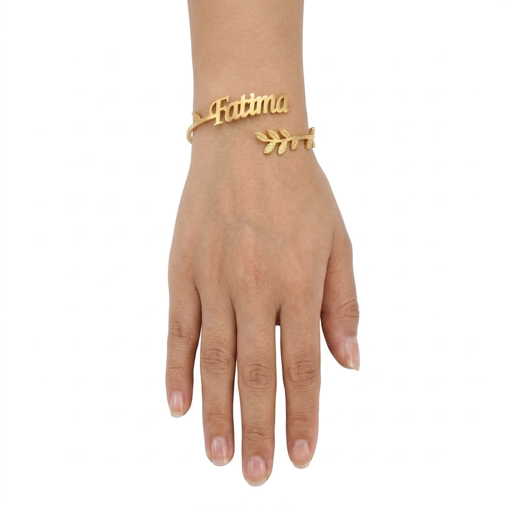 
                  
                    Custom Name Laurel Branch Ring – Meaningful Personalized Jewelry Gift
                  
                